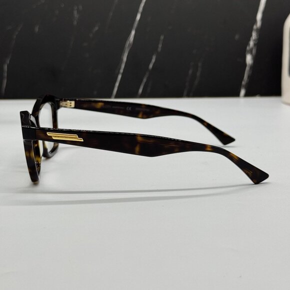 NEW BOTTEGA VENETA BV1096O 002 CAT EYE HAVANA WOMEN EYEGLASSES - Picture 6 of 11